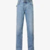 Bottega Veneta Stitched-pocket Wide-leg Mid-rise Jeans 2 Bottega Veneta Stitched-pocket Wide-leg Mid-rise Jeans -Whistles Store R04159971 MIDBLUE M