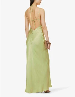 BEC + BRIDGE Kai Cut-out Satin Maxi Dress -Whistles Store R04161119 PEARSORBET ALT01