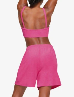 Terry Lounge Mid-rise Cotton-blend Shorts -Whistles Store R04164394 WATERMELON ALT03