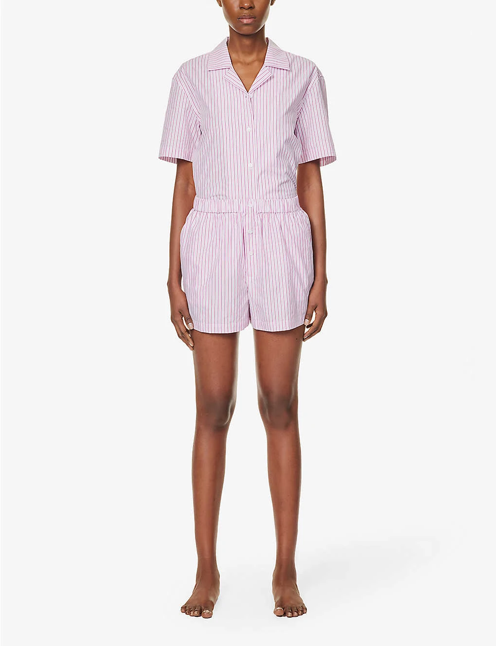 Striped High-rise Cotton-poplin Shorts 4 Striped High-rise Cotton-poplin Shorts - Image 2