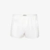 Core High-rise Cotton-poplin Pyjama Shorts -Whistles Store R04164429 OPTICWHITE M