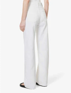 CITIZENS OF HUMANITY Annina Wide-leg High-rise Organic-cotton Denim Jeans -Whistles Store R04164575 SEASHELLORGANIC ALT03