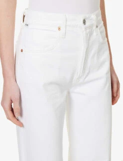 CITIZENS OF HUMANITY Annina Wide-leg High-rise Organic-cotton Denim Jeans -Whistles Store R04164575 SEASHELLORGANIC ALT04