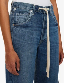 CITIZENS OF HUMANITY Brynn Wide-leg Mid-rise Organic-denim Jeans 13 CITIZENS OF HUMANITY Brynn Wide-leg Mid-rise Organic-denim Jeans -Whistles Store R04164585 ATLANTISMDINDIGO ALT04