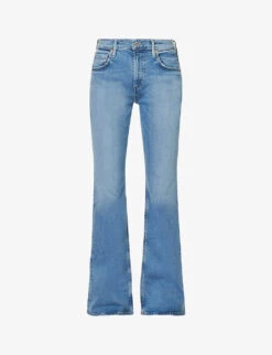 CITIZENS OF HUMANITY Isola Faded Flared Mid-rise Stretch-denim Jeans
