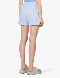 Chiara Relaxed-fit Cotton Shorts -Whistles Store R04164613 SKY ALT03