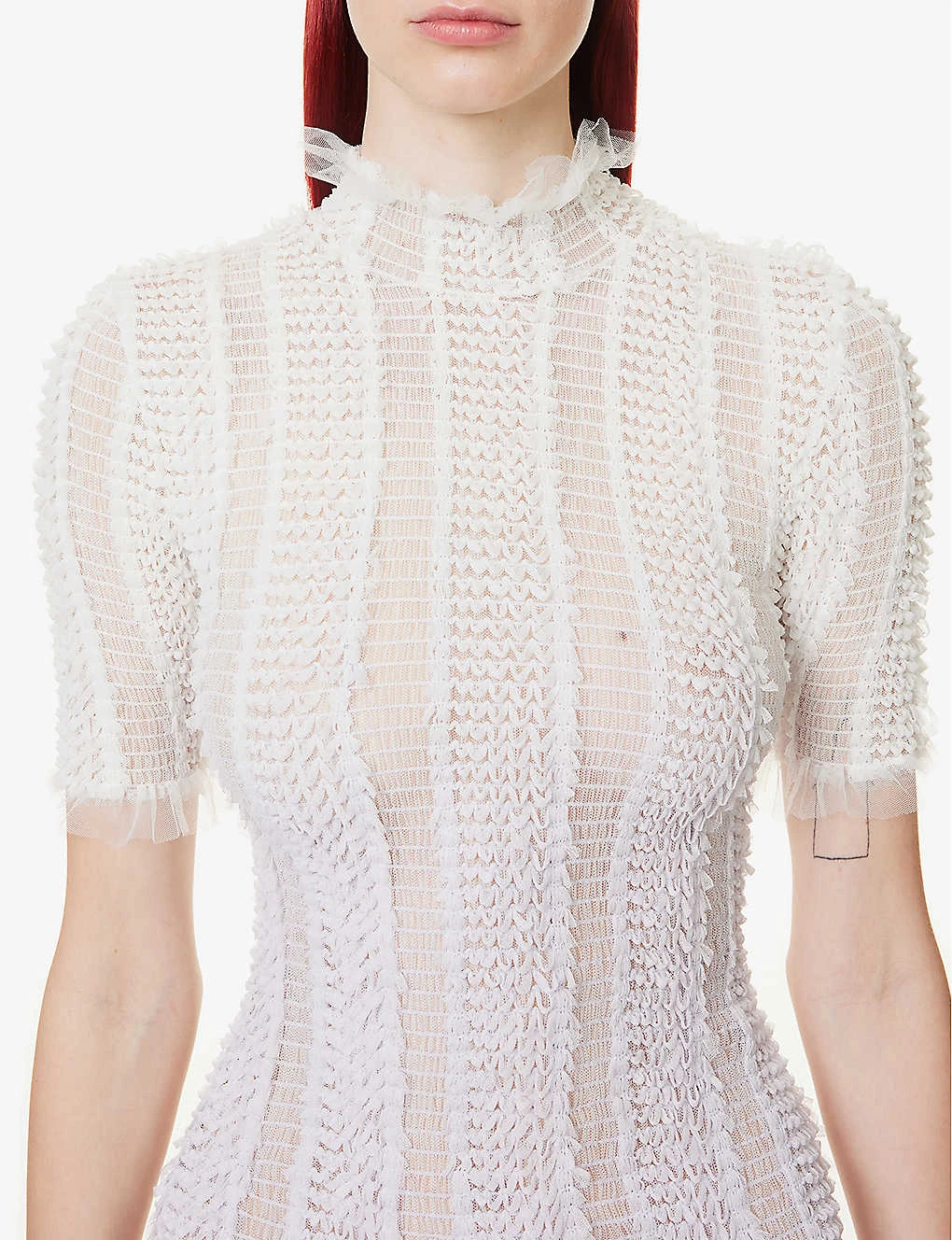 Angel Fringed-trim Woven Midi Dress 8 Angel Fringed-trim Woven Midi Dress - Image 6