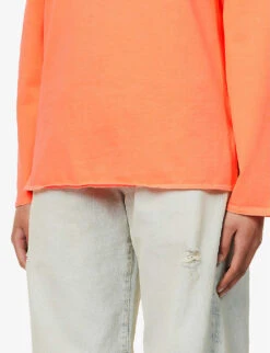 ERL Sun High-neck Cotton-jersey T-shirt -Whistles Store R04165351 ORANGE ALT05