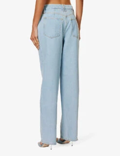 GOOD AMERICAN Good '90s Straight-leg Mi-rise Denim-blend Jeans 14 GOOD AMERICAN Good '90s Straight-leg Mi-rise Denim-blend Jeans -Whistles Store R04166600 INDIGO498 ALT04