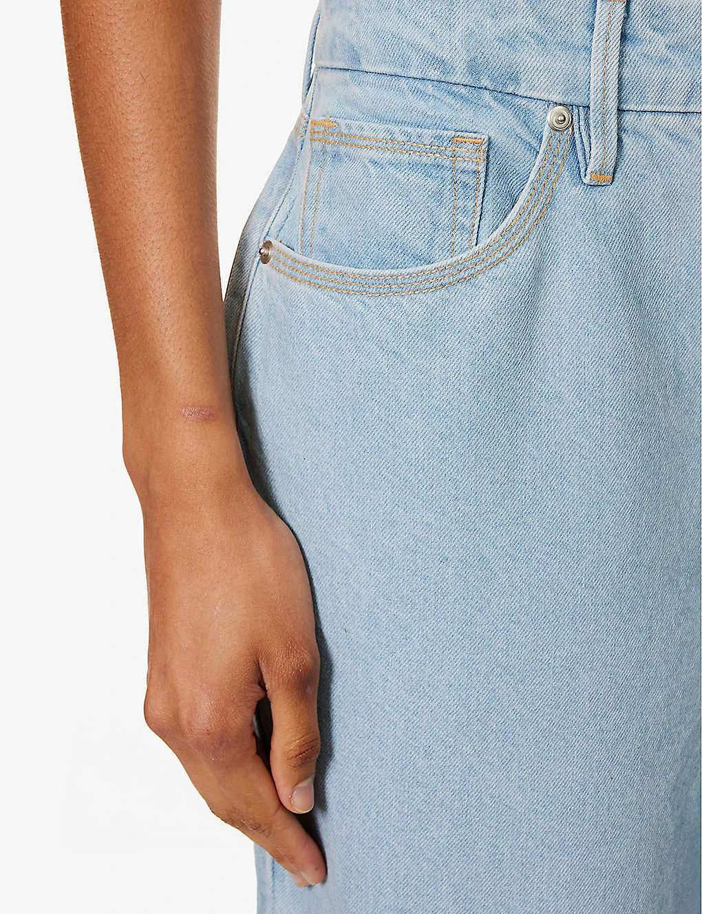 GOOD AMERICAN Good '90s Straight-leg Mi-rise Denim-blend Jeans 8 GOOD AMERICAN Good '90s Straight-leg Mi-rise Denim-blend Jeans - Image 6