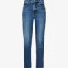 GOOD AMERICAN The Weekender Straight-leg Mid-rise Stretch Recycled-denim Jeans -Whistles Store R04166610 INDIGO394 M