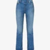 GOOD AMERICAN Pull On Straight Faded-wash Straight High-rise Stretch-denim Jeans -Whistles Store R04166636 INDIGO490 M