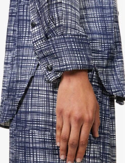 Rag & Bone Delphine Graphic-print Silk-blend Shirt -Whistles Store R04166655 BLUEMULTI ALT04