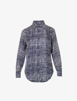 Rag & Bone Delphine Graphic-print Silk-blend Shirt