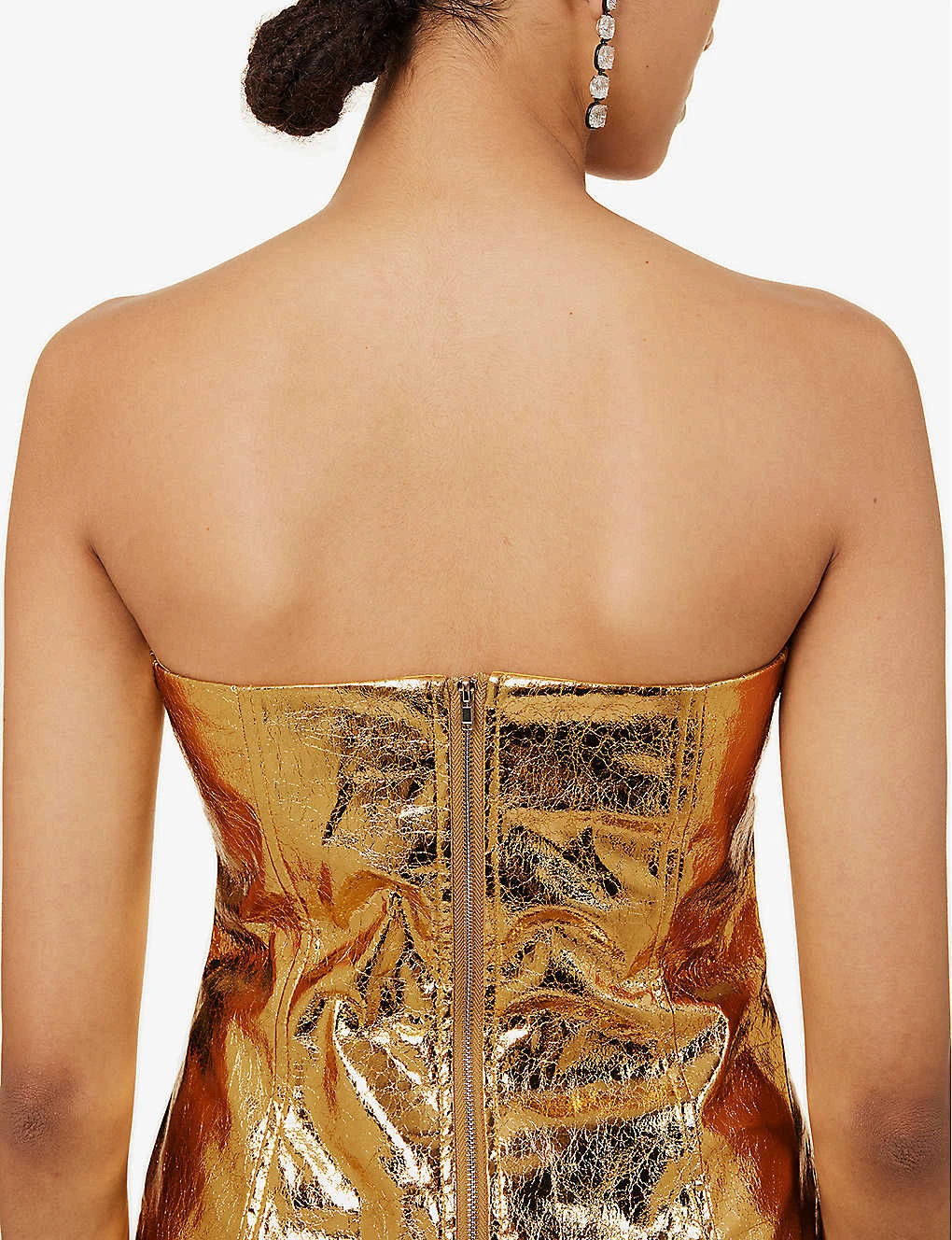Bandeau Metallic Faux-leather Top 7 Bandeau Metallic Faux-leather Top - Image 5