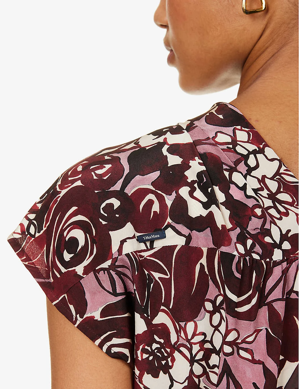 Affeto Floral-print Silk Midi Dress 7 Affeto Floral-print Silk Midi Dress - Image 5