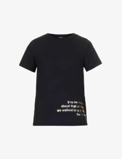 Aris Text-print Cotton-jersey T-shirt