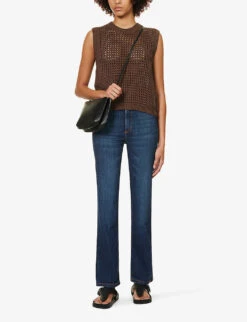 Eiffel Straight-leg Mid-rise Organic Denim-blend Jeans 10 Eiffel Straight-leg Mid-rise Organic Denim-blend Jeans -Whistles Store R04167932 DARKVINTAGE08 ALT01