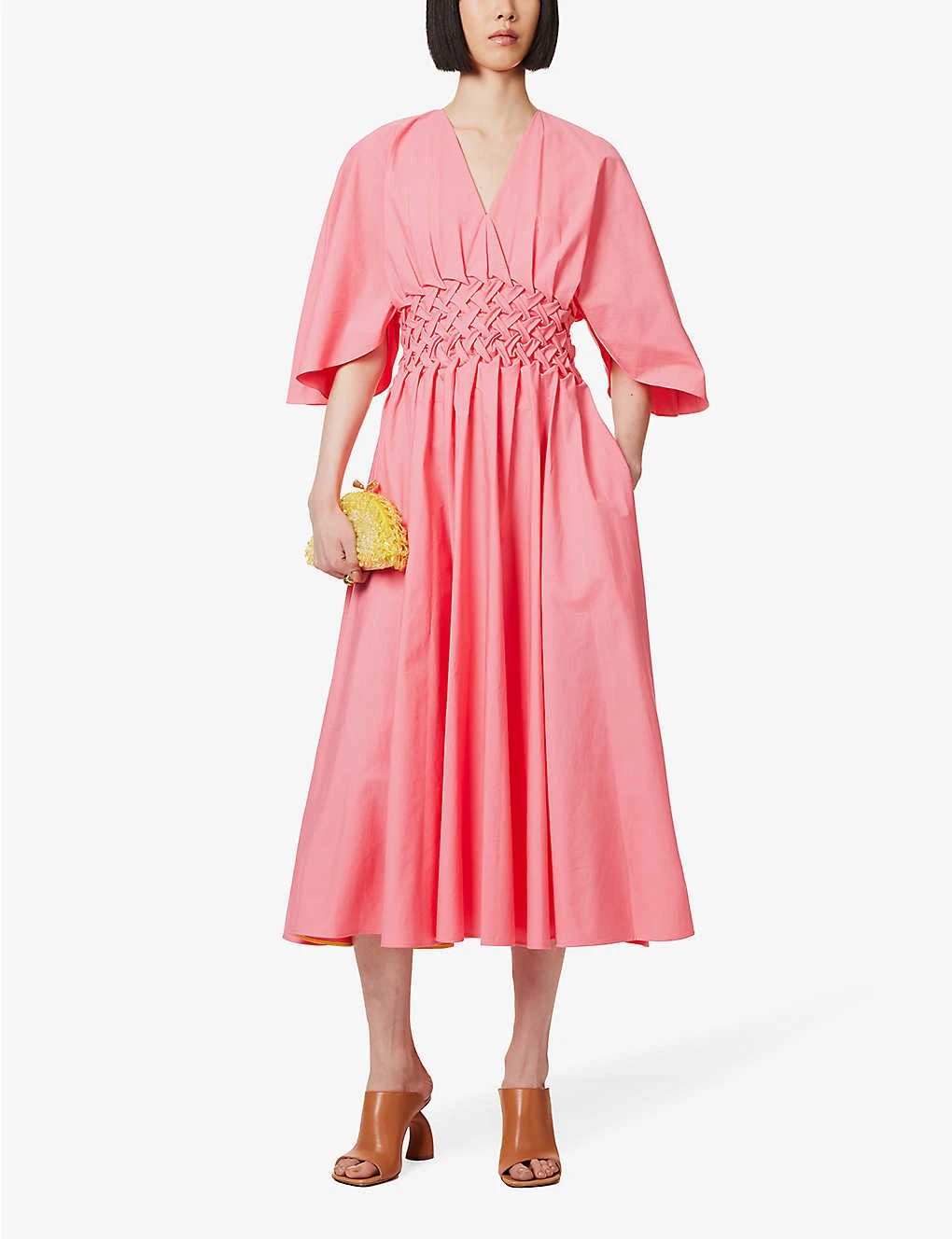 Esti Woven-bodice Cotton Midi Dress 4 Esti Woven-bodice Cotton Midi Dress - Image 2