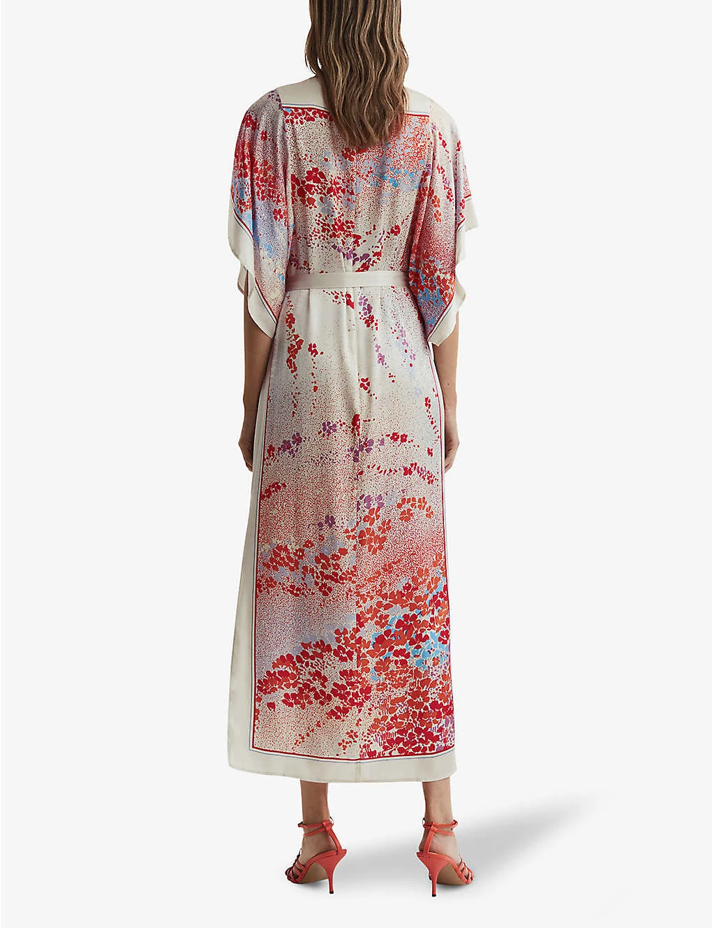 Reiss Lydia Scarf-print Belted-waist Woven Maxi Dress 6 Reiss Lydia Scarf-print Belted-waist Woven Maxi Dress - Image 4