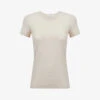 Reiss Sandy Round-neck Cotton T-shirt -Whistles Store R04169191 IVORY M
