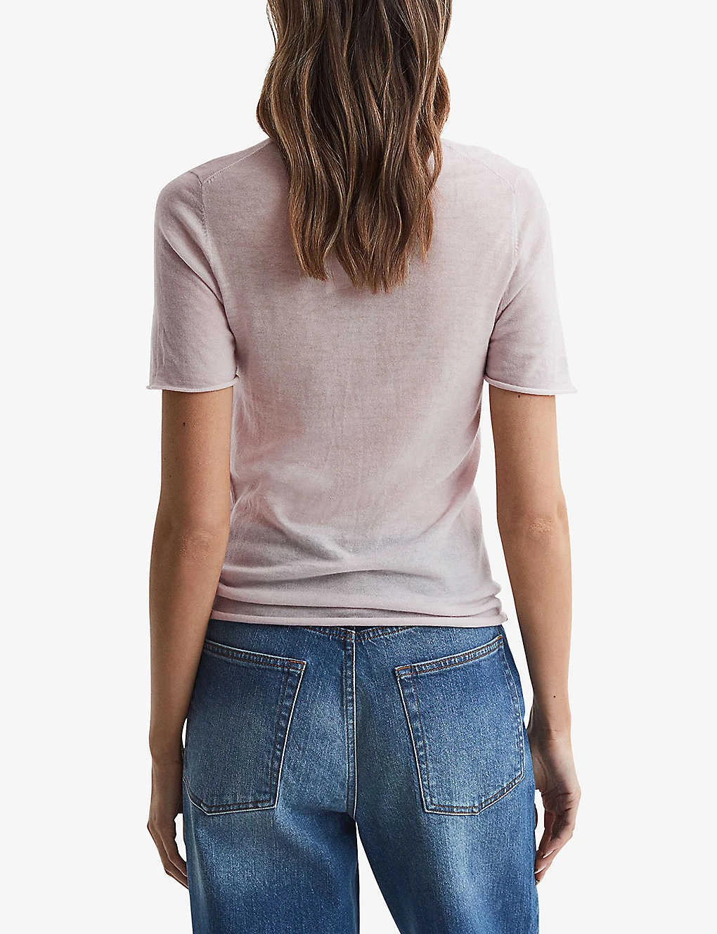 Reiss Alicia Round-neck Knitted Wool T-shirt 6 Reiss Alicia Round-neck Knitted Wool T-shirt - Image 4