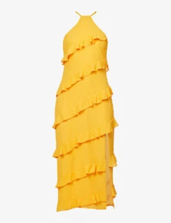 Exclusive Katy Ruffled-trim Woven Maxi Dress