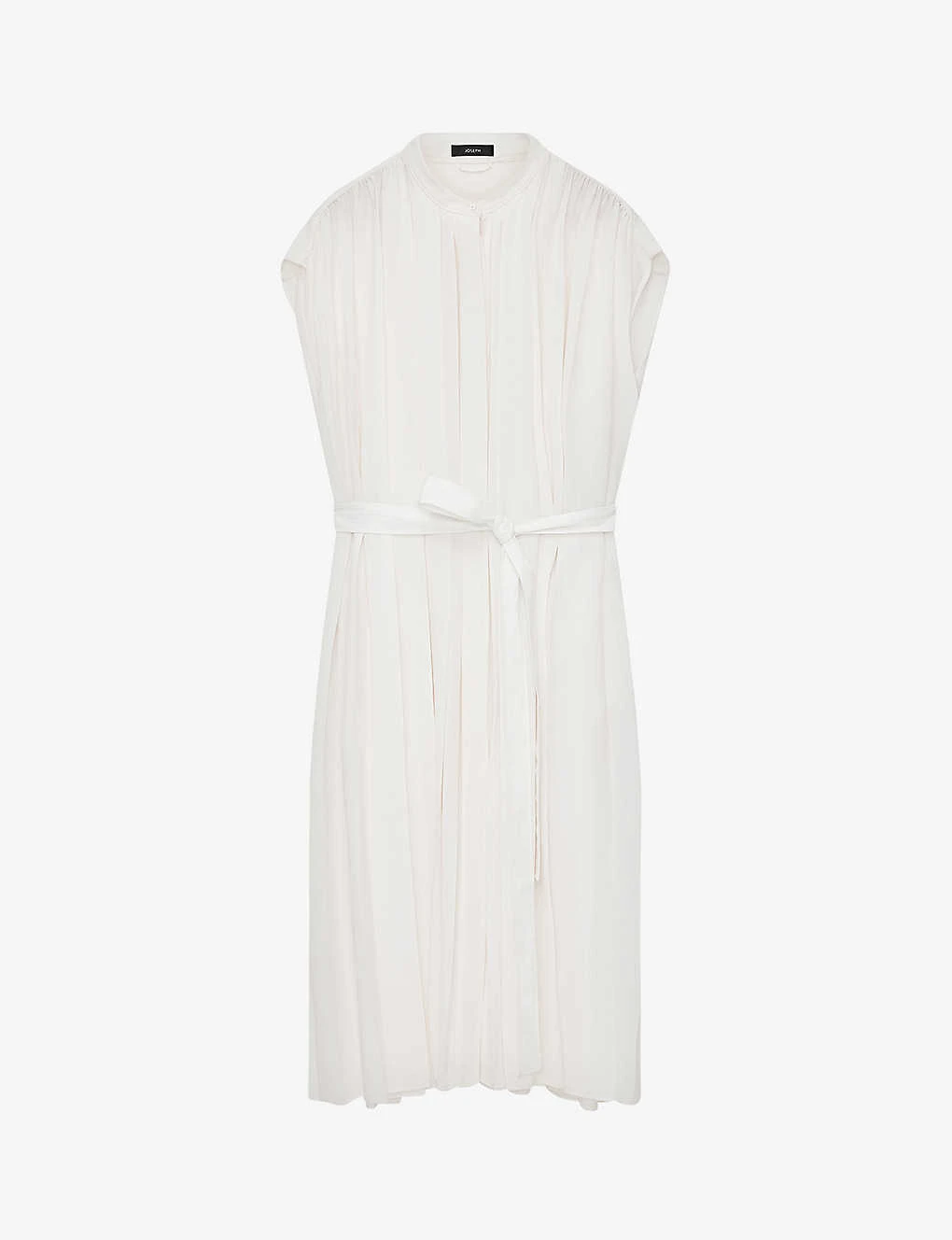 Joseph Davidge Pleated Tied-waist Woven Midi Dress 3 Joseph Davidge Pleated Tied-waist Woven Midi Dress