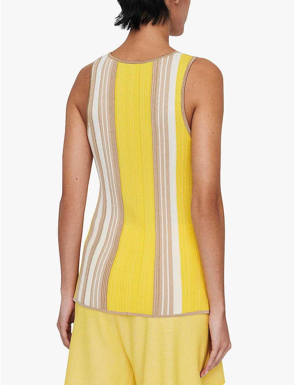 Joseph Striped Ribbed Knit Vest Top 6 Joseph Striped Ribbed Knit Vest Top - Image 4