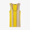 Joseph Striped Ribbed Knit Vest Top 1 Joseph Striped Ribbed Knit Vest Top -Whistles Store R04169969 IVORYCOMBO M