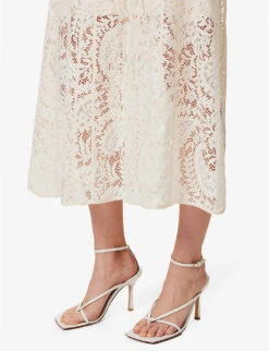 Zimmermann Devi Floral Cotton-blend Lace Midi Dress -Whistles Store R04174578 CREAM ALT04