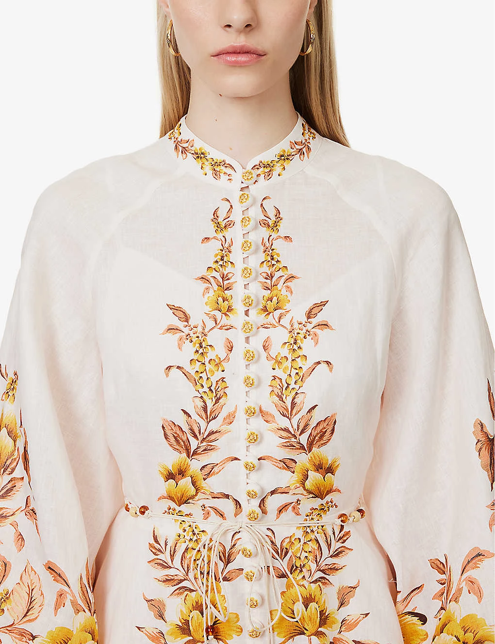 Zimmermann Vacay Floral-print Ballon-sleeve Linen Mini Dress 7 Zimmermann Vacay Floral-print Ballon-sleeve Linen Mini Dress - Image 5