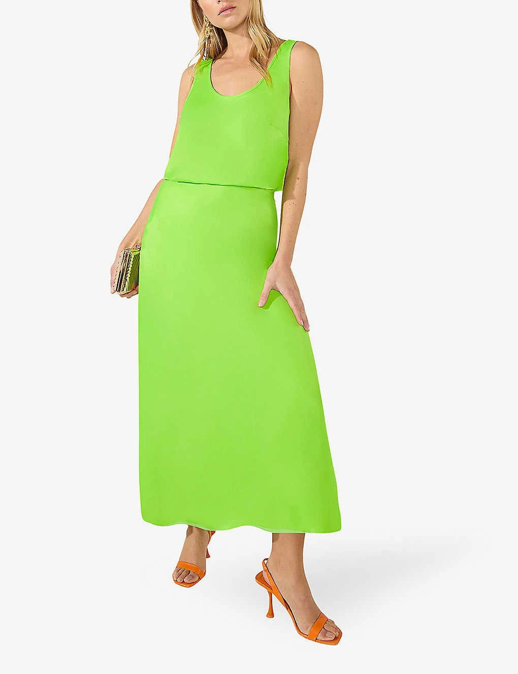 Bias Satin Midi Skirt 4 Bias Satin Midi Skirt - Image 2