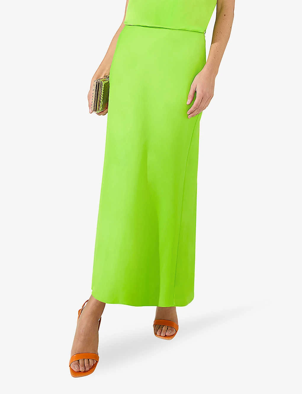 Bias Satin Midi Skirt 5 Bias Satin Midi Skirt - Image 3