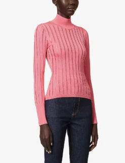 Crinoline Semi-sheer Knitted Top 9 Crinoline Semi-sheer Knitted Top -Whistles Store R04179401 ROSEVIF ALT02