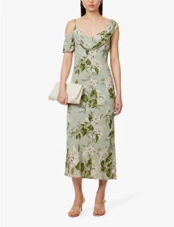 Reya Cowl-neck Woven Maxi Dress 8 Reya Cowl-neck Woven Maxi Dress -Whistles Store R04179540 TEAGARDEN ALT01