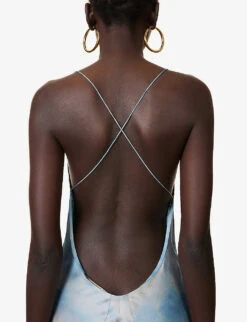 Roberto Cavalli Graphic-print Sleeveless Silk Maxi Dress -Whistles Store R04179644 MULTICOLOUR ALT04