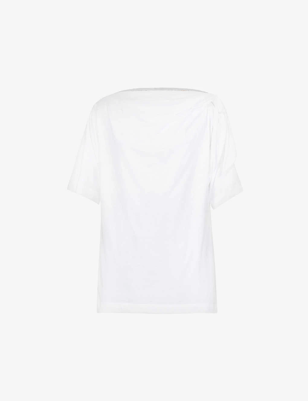 Dries Van Noten Cowl-neckline Relaxed-fit Cotton T-shirt 2 Dries Van Noten Cowl-neckline Relaxed-fit Cotton T-shirt