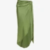 Elisabetta Asymmetric Satin Midi Skirt 1 Elisabetta Asymmetric Satin Midi Skirt -Whistles Store R04181291 NORI M