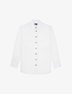 THE KOOPLES Patch-pocket Regular-fit Silk Shirt