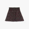 THE KOOPLES Floral-print Flared Woven Mini Skirt