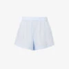 Youth Relaxed-fit High-rise Cotton-poplin Shorts 1 Youth Relaxed-fit High-rise Cotton-poplin Shorts -Whistles Store R04183797 BLUE M