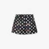 Versace Graphic-pattern Mid-rise Silk Shorts -Whistles Store R04185121 BLACKMULTICOLOR M