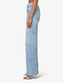 Frederic Drawstring-cuff Wide-leg High-rise Jeans -Whistles Store R04185906 DAPHNE ALT02
