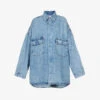Dallas Oversized Denim Shirt -Whistles Store R04186444 WORNWASH M