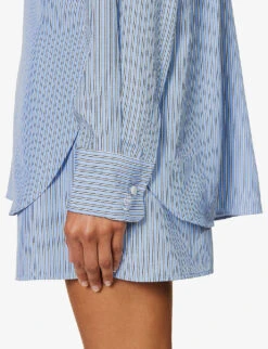 Oxford Regular-fit Striped Woven Shirt -Whistles Store R04186456 LIGHTBLUEBLACKSTRIPE ALT04