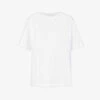 Dries Van Noten Round-neck Relaxed-fit Cotton-jersey T-shirt -Whistles Store R04186665 WHITE M