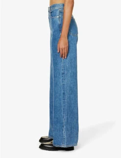 Eva Faded Wide-leg Mid-rise Jeans -Whistles Store R04186798 SWEETMEMORY ALT02