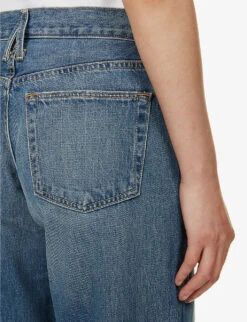 Mica Wide-leg Mid-rise Jeans -Whistles Store R04186803 RUSHINGRIVER ALT05