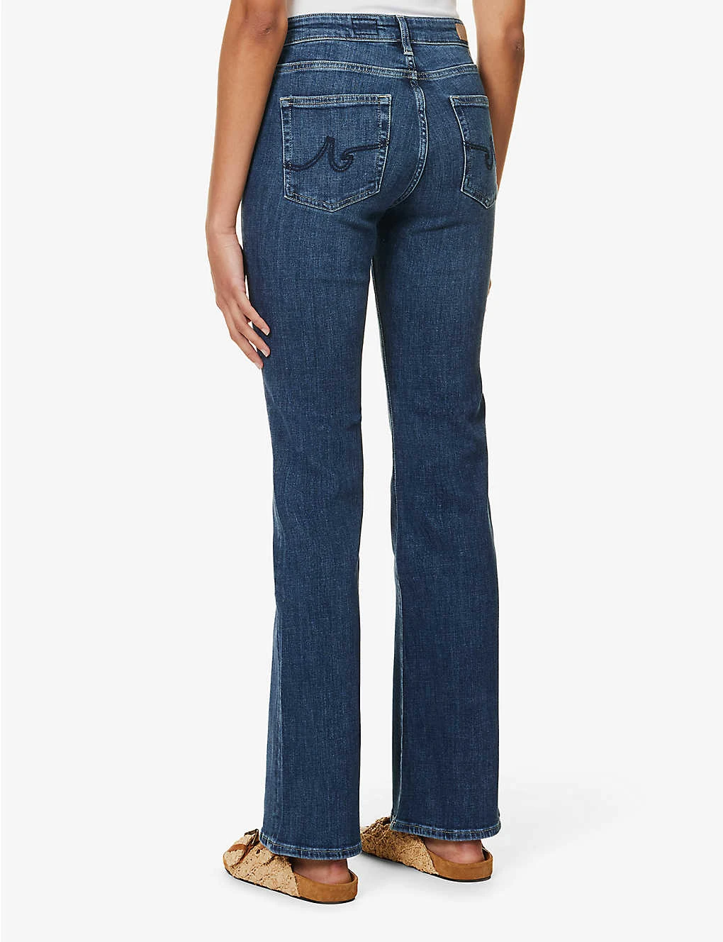 Sophie Flared-leg Mid-rise Cotton-blend Jeans 6 Sophie Flared-leg Mid-rise Cotton-blend Jeans - Image 4